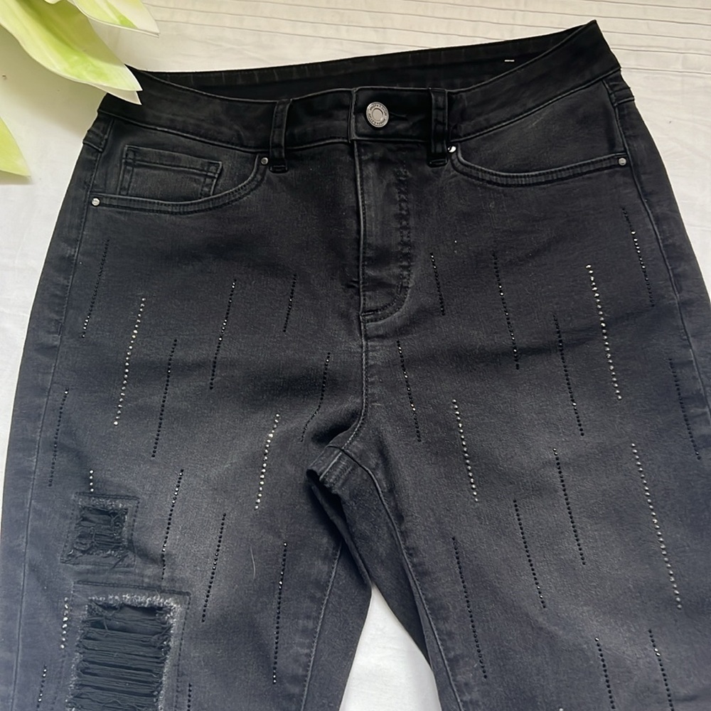 Joseph Ribkoff Sparkle Jeans - Picture 7 of 11